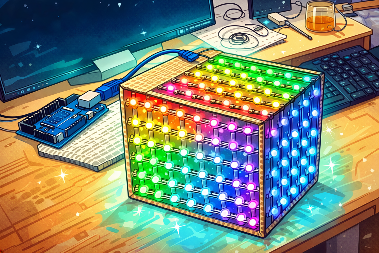 Arduino Audio RGB Cube